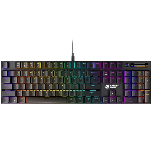 CANYON keyboard Cometstrike GK-55 EN/HU Wired Black (CND-SKB55-HU)-0