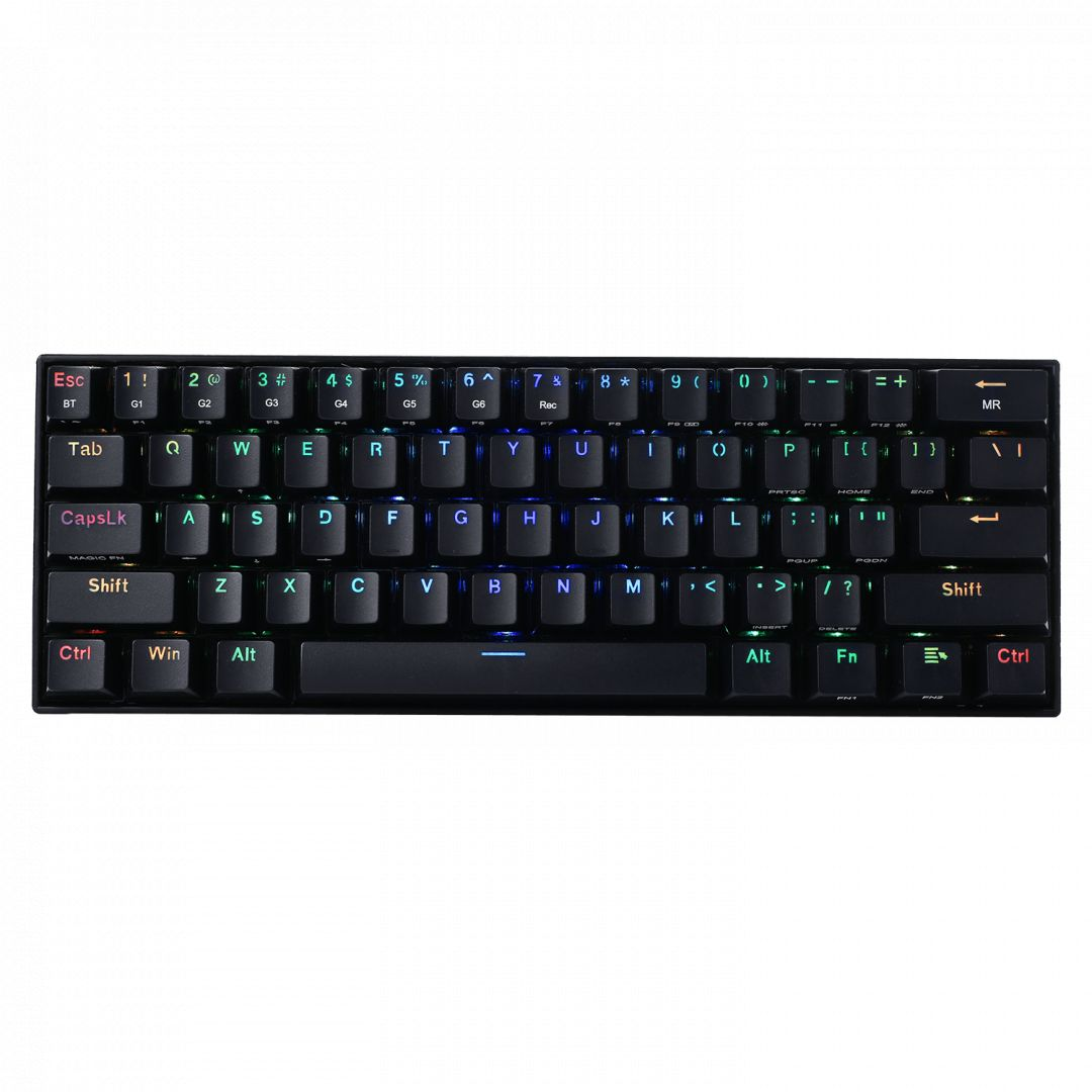 Redragon Draconic Compact RGB Wireless Brown Mechanical Tenkeyless Designed Bluetooth Gaming Keyboard Black HU (K530RGB_BROWN_HU)-0