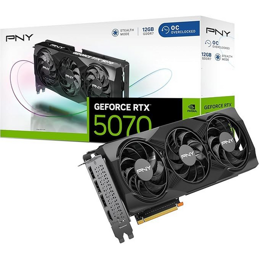 PNY GeForce RTX5070 12GB DDR7 GAMING TRIPLE FAN (VCG507012TFXPB1)-0