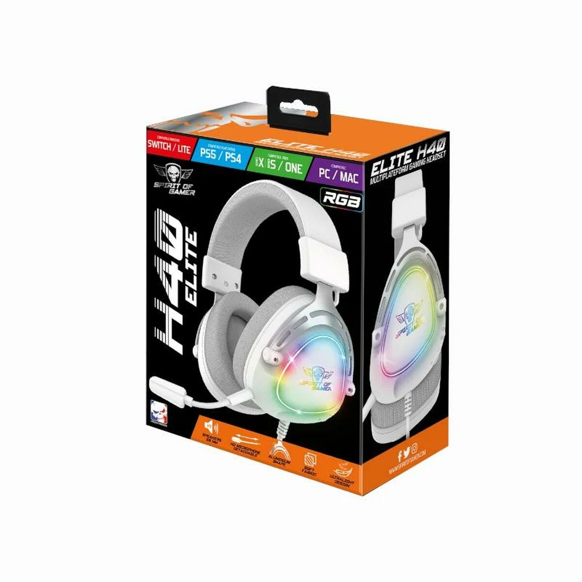 Gaming Headset with Microphone Spirit of Gamer Elite H-40-1