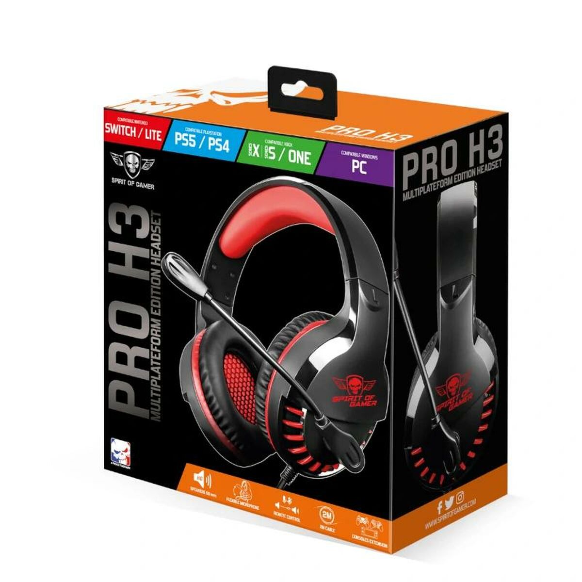 Headphones Spirit of Gamer Pro H3 PC-1