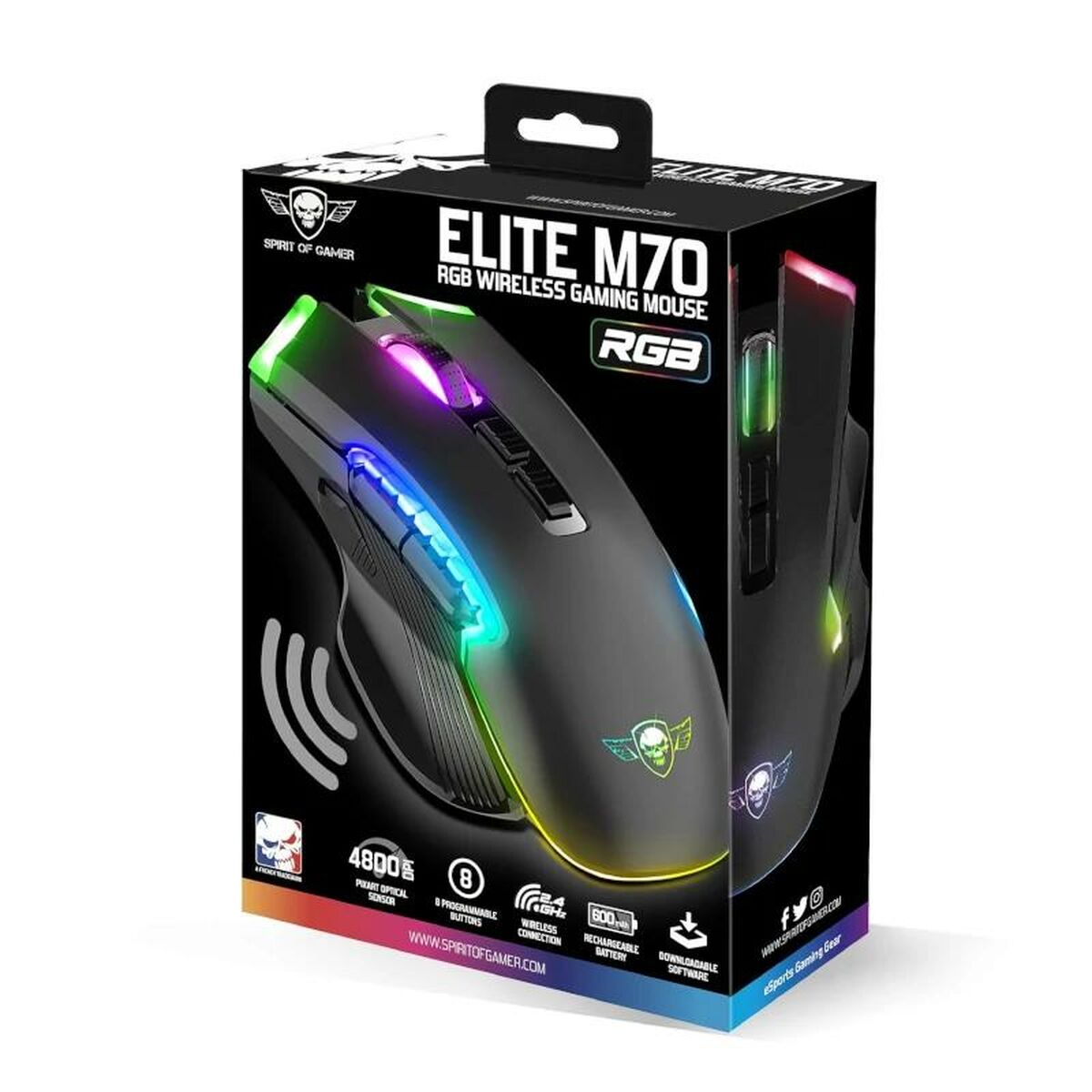 Mouse Spirit of Gamer  Elite M-70 Black-1