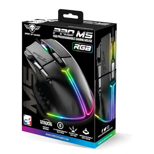 Mouse Spirit of Gamer Souris Pro M5 Black-0
