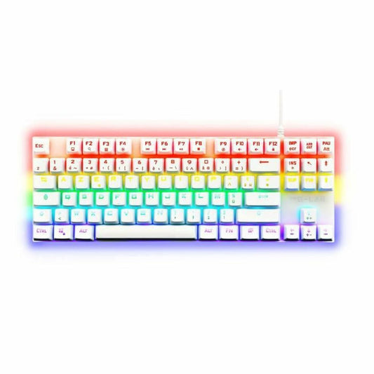 Gaming Keyboard The G-Lab Mercury AZERTY White-0