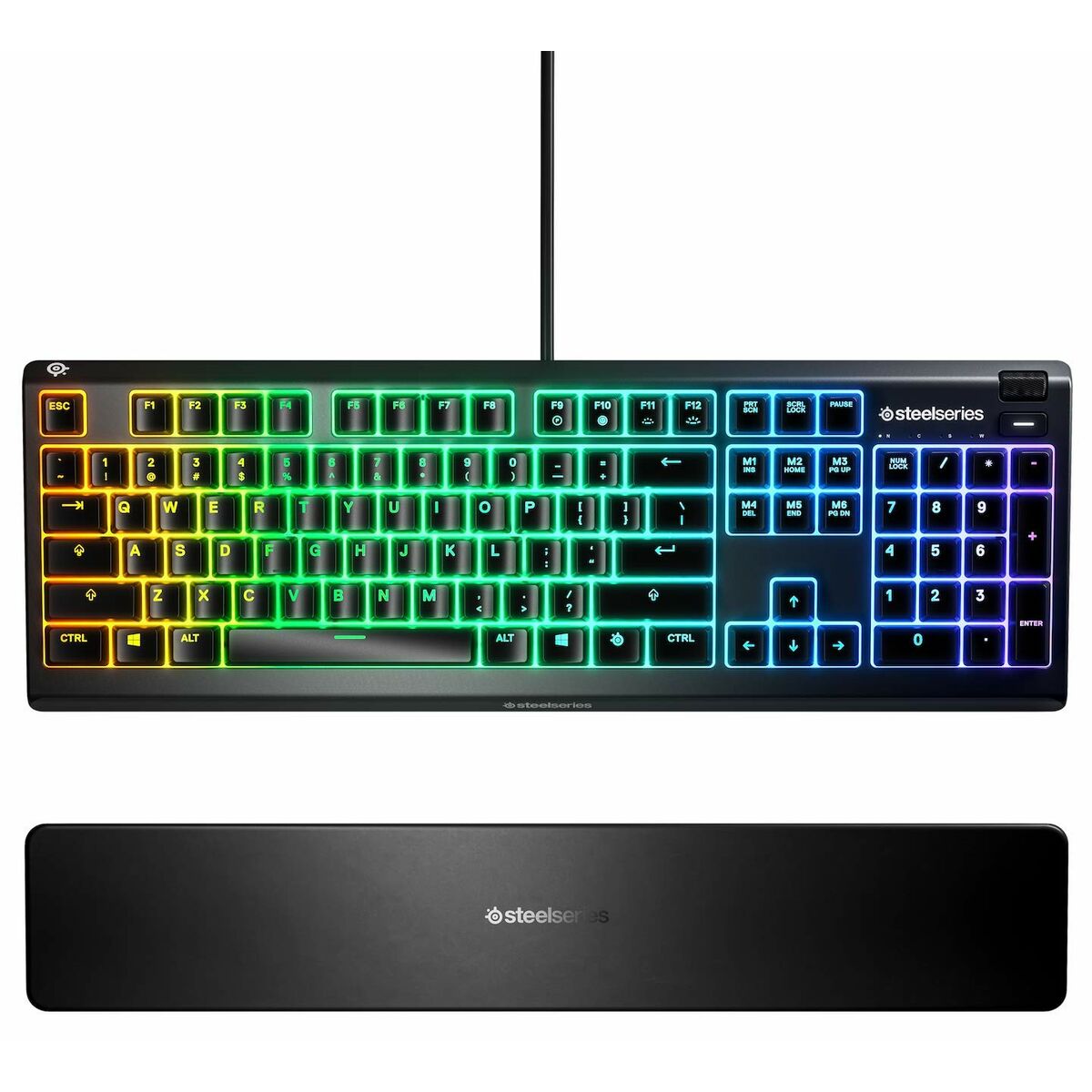 Gaming Keyboard SteelSeries Apex 3 Black Qwerty Portuguese-2