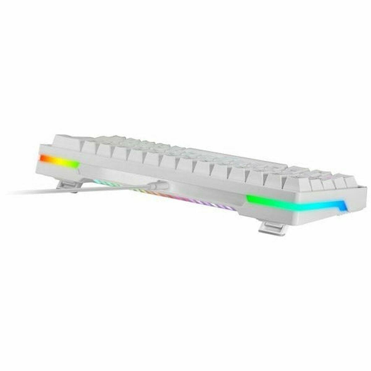 Gaming Keyboard Mars Gaming MKMINIPROWYES Qwerty US White-11