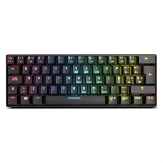 Gaming Keyboard Krom Kluster Black Spanish Qwerty-0