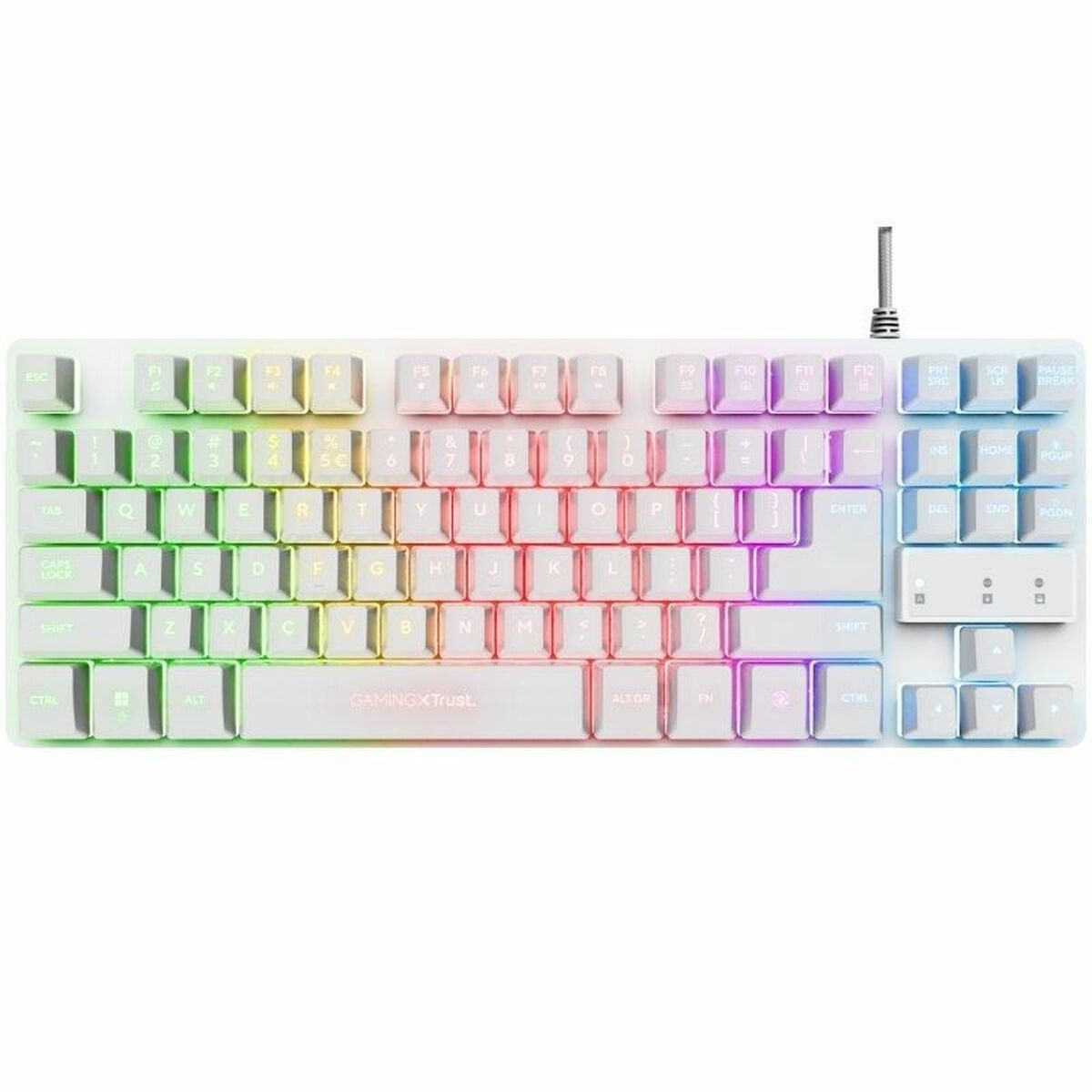 Gaming Keyboard Trust GXT 833W White-0
