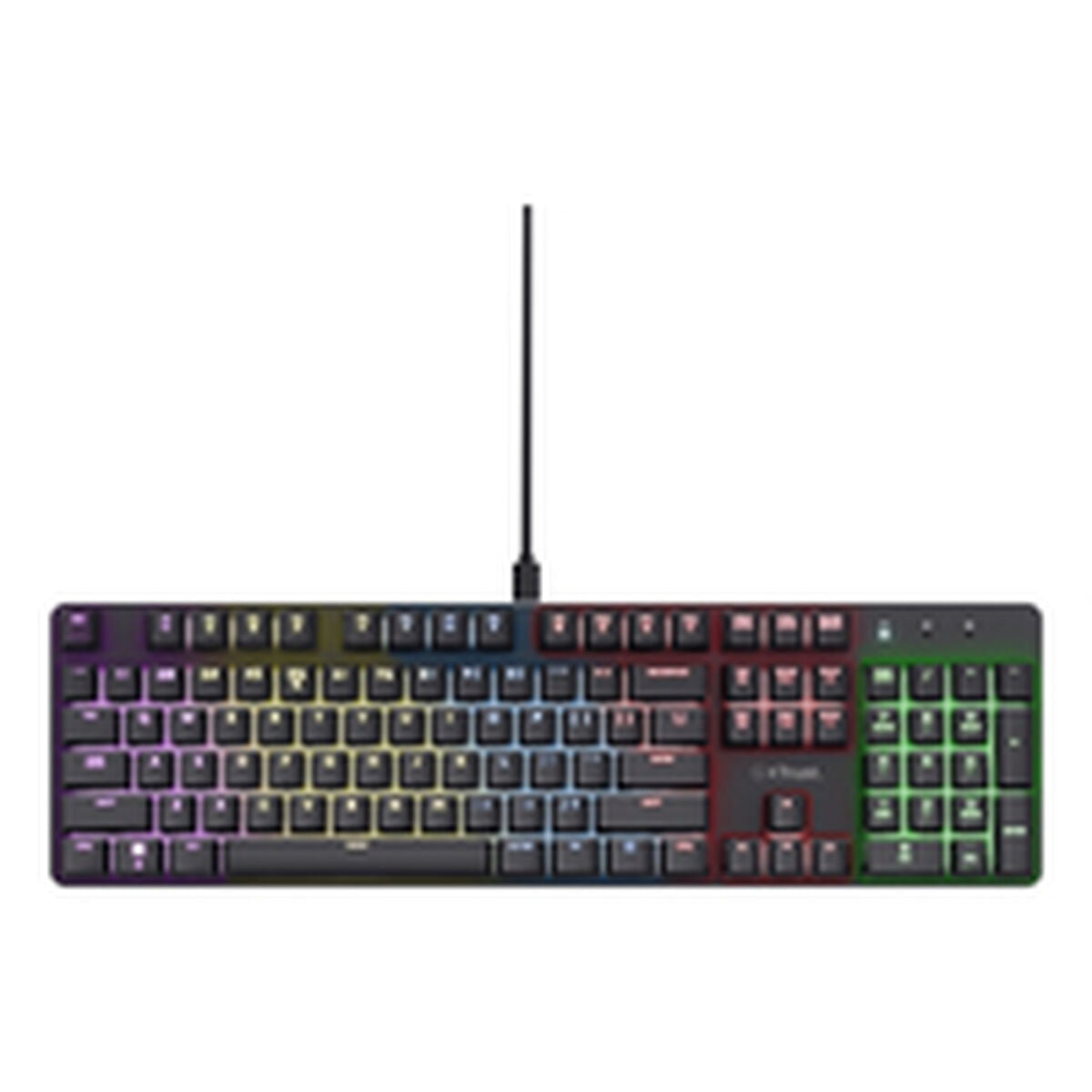 Gaming Keyboard Trust 25682 Black Spanish Qwerty-18