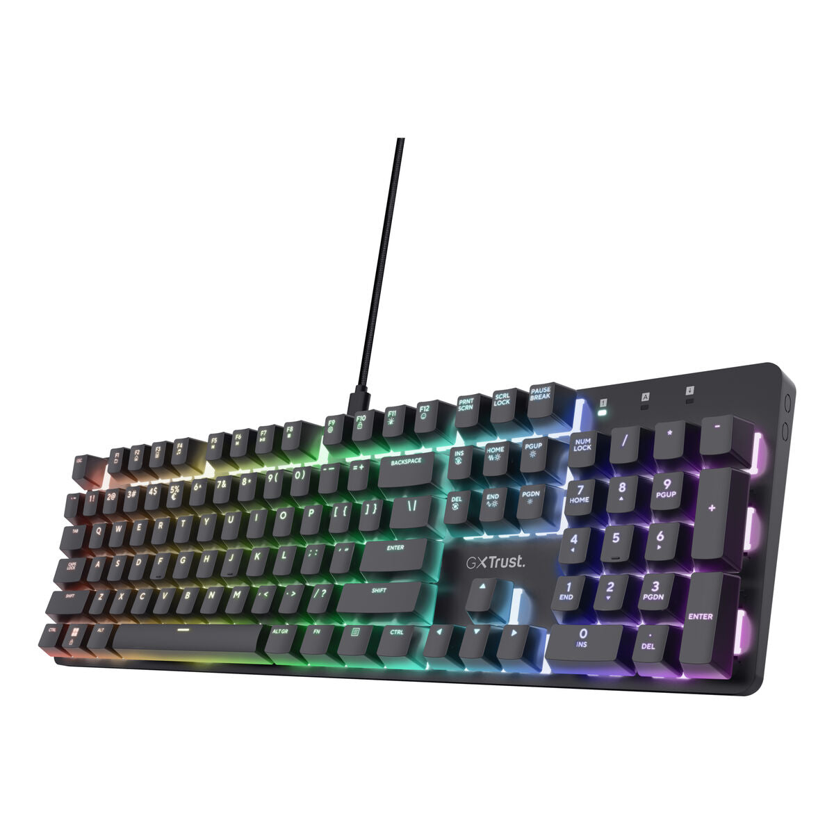 Gaming Keyboard Trust 25682 Black Spanish Qwerty-17