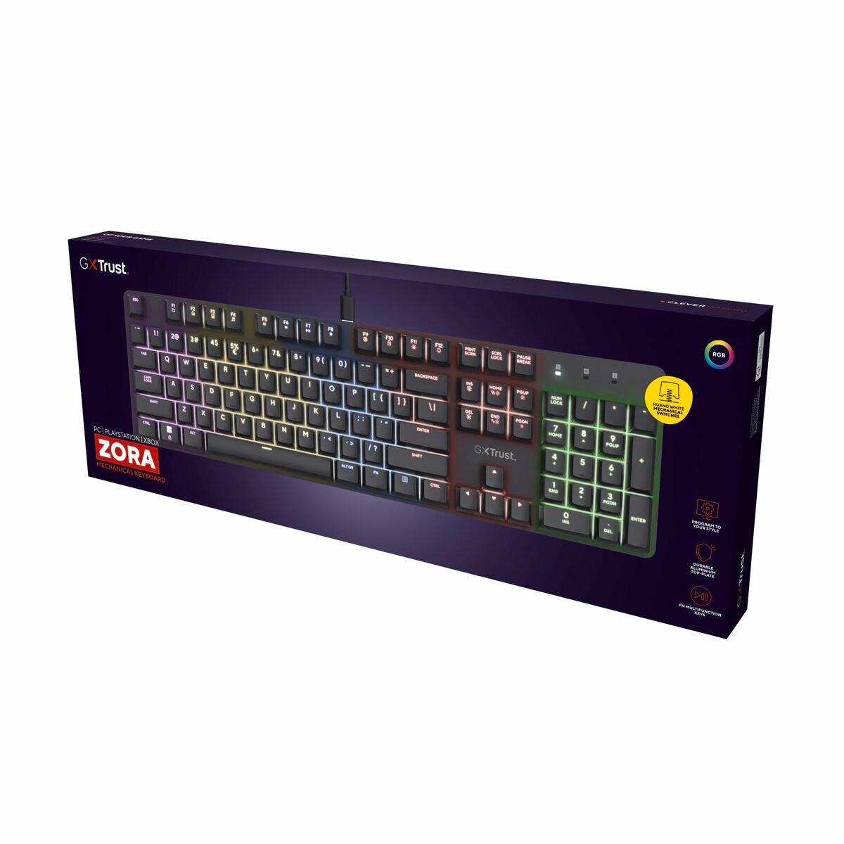 Gaming Keyboard Trust 25682 Black Spanish Qwerty-1
