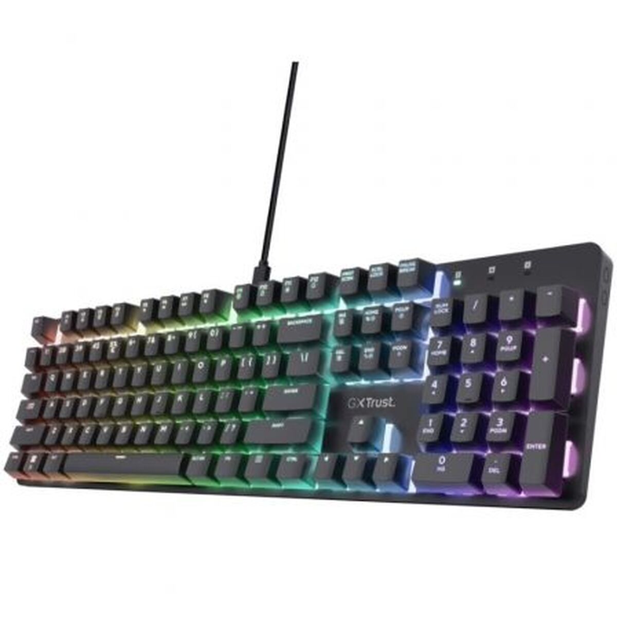 Gaming Keyboard Trust 25682 Black Spanish Qwerty-0