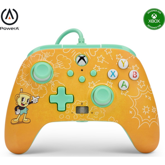 PowerA Enhanced Wired, Xbox Series X|S, Xbox One, PC, Cuphead_ Ms. Chalice, Vezetékes kontroller (1517537-01)-0