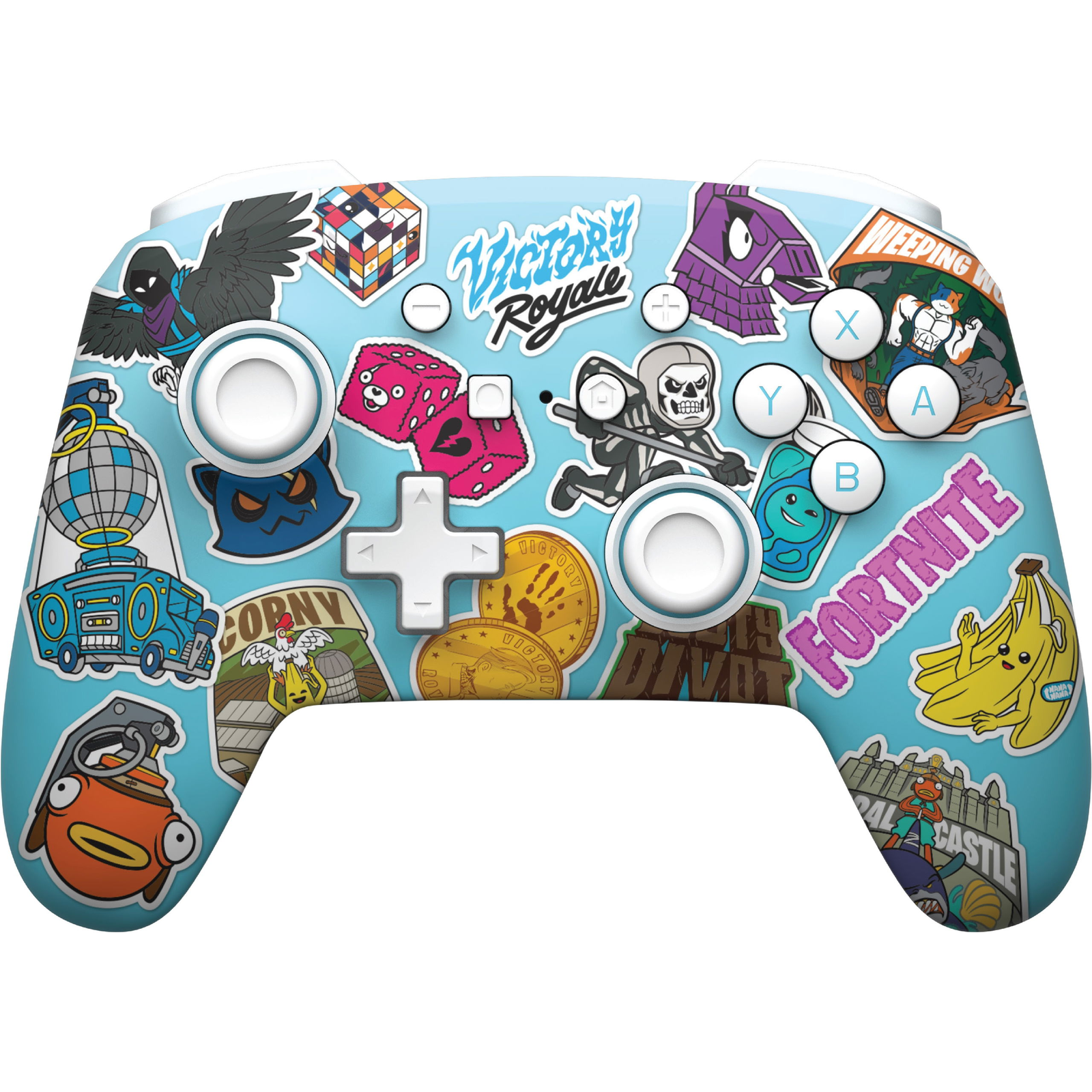 PowerA Enhanced Wireless Controller for Nintendo Switch- Fortnite Sticker Mania (NSGP0290-01)-0