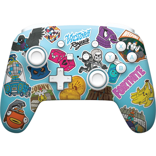 PowerA Enhanced Wireless Controller for Nintendo Switch- Fortnite Sticker Mania (NSGP0290-01)-0