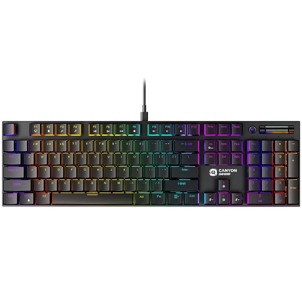 CANYON keyboard Cometstrike GK-55 EN/HU Wired Black (CND-SKB55-HU)-0