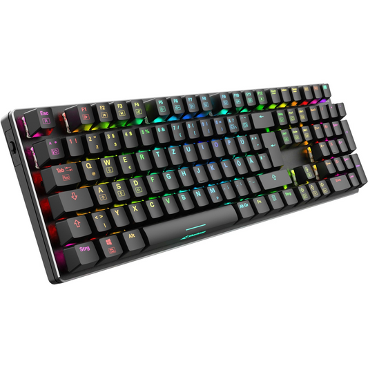 Sharkoon Skiller SGK36W Vezetékes Mechanikus Gaming Billentyűzet Német - Fekete (4044951040483)-0