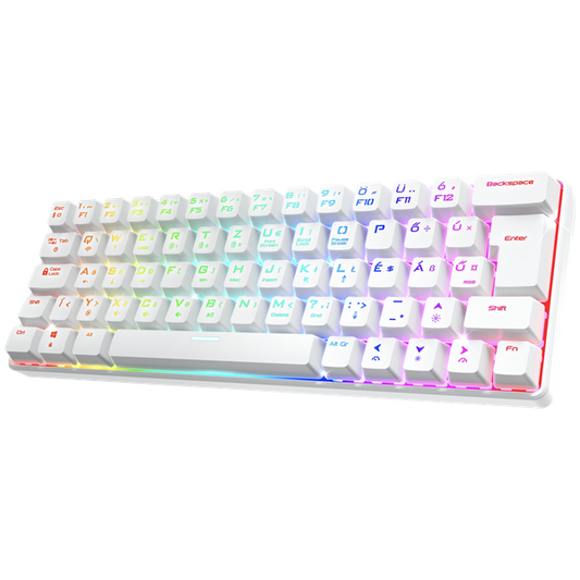 Spirit of Gamer XPERT K200 TKL Gamer Mechanikus Billentyűzet HUN - Fehér (CLA-XK200WH-HU)-0